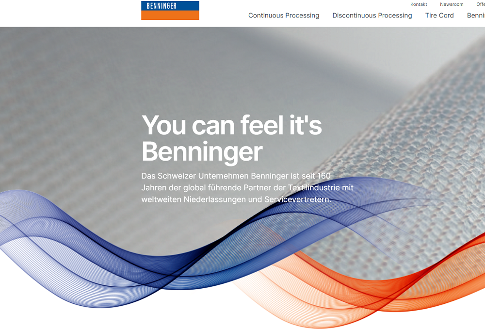 Neue Website von Benninger